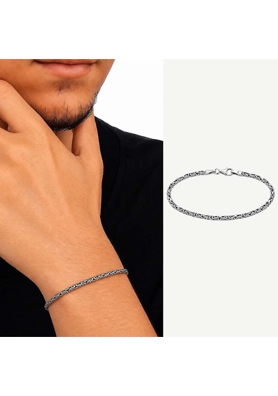 Tesbihane 925 Ayar Gümüş 3 Mm Erkek Kral Bileklik
