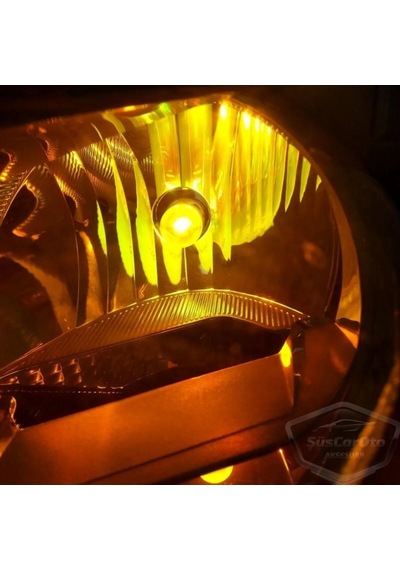 Carub Diadem Ampul Krom Amber Park Ampulü T10 Wy5w 12v Turuncu Işık Colormatik 2'li Takım 00 Şüscaroto Aksesuar