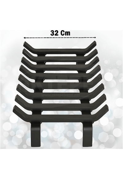 48 Cm X 32 Cm 8 Çubuklu Ekstra Şömine Izgarası Dar Gözlü Izgara