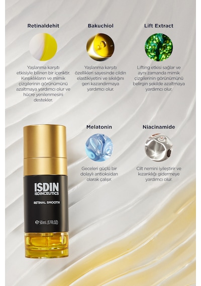 Yeni Başlayanlar İçin Kırışıklık Karşıtı Ve Aydınlatıcı Etkili Retinal İçeren Çift Fazlı Serum - Retinal Smooth 50 Ml