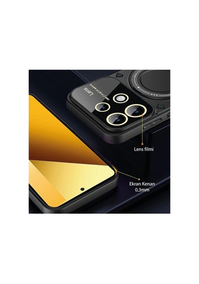 Xiaomi Redmi Note 13 4g Kılıf Joy Lens Standlı Kapak