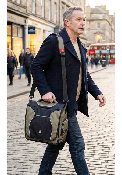 Ful - Parkway Haki/siyah Gündelik Laptop Messenger Postacı Omuz Çantası Haki-siyah