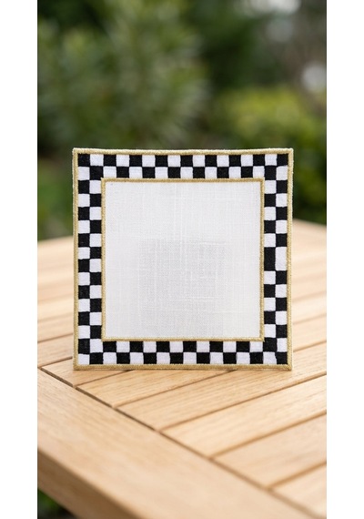 Montea Check Embroidered Kokteyl Peçetesi