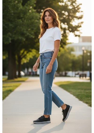 Dosa Shoes Kadın Ortapedik Deri Ayakkabı 01-siyah