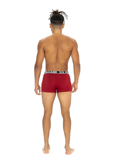 U.S. Polo Assn. U.s Polo Assn. 80533 Erkek Pamuklu 3'lü Boxer-bordo&siyah&antrasitmelanj Siyah