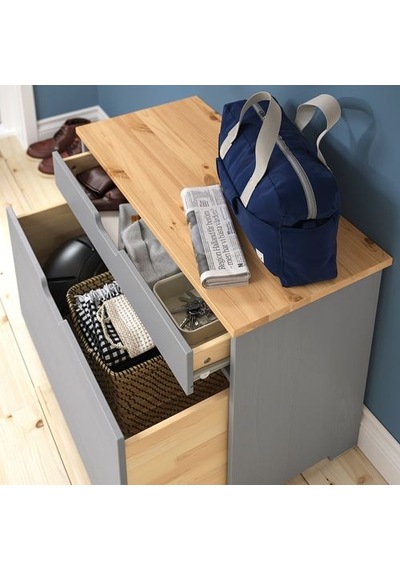 Ikea Kallsö Bank, Gri, 80x38x56 Cm