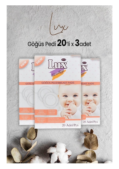 Lux Göğüs Pedi 20 Lix 3 Paket