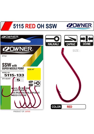 Owner 5115 Oh Ssw Red İğne No: 3/0