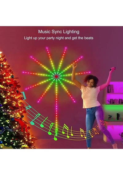 Müzik Ritimli Akıllı Rgb Led Şerit Aydınlatma - Efektli Ambiyans Lambası 5w - Usb Bağlantılı
