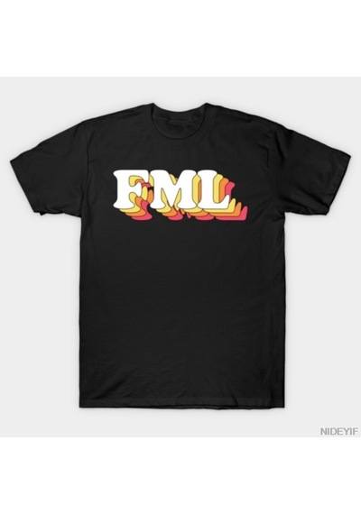 Flood Of Style Fml Erkek Kadın Tişörtü %100 Pamuklu Tişörtler Kısa Kollu Üstler 0102-2 Çok Renkli