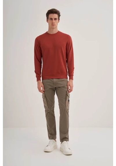 Cazador Slim Fit Kiremit Erkek Sweatshirt 56100