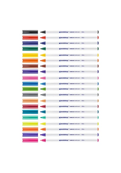 4600 20'li Tam Renk Kumaş Kalemi Set - Fun + Basic Karışık Çok Renkli