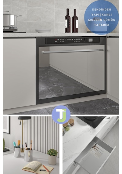 Technojet Kendinden Yapışkanlı Folyo Mutfak Banyo Tezgah Duvar Dolap Ve Masa Kaplama 60cmx100cm 001