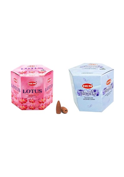 10 Adet Geri Akış Backflow Şelale Tütsü Konisi Tütsü Back Lotus Vanilla