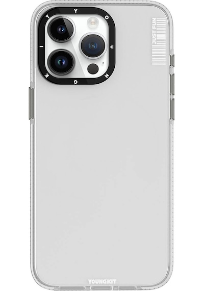 Apple Uyumlu iPhone 15 Pro Max Kılıf Pürüzsüz Düz Arka Yüzey Youngkit Crystal Color Serisi Kapak