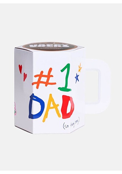 Happy Socks Beyaz Erkek Desenli Çorap 3-pack No. 1 Dad Socks Gift Set