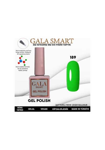 Gala Smart Classic Kalıcı Oje 10 Mle No:189