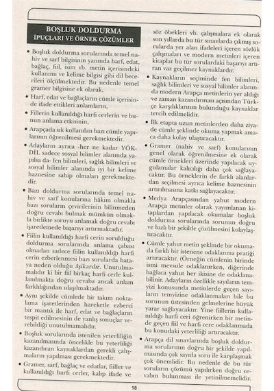 YDS-YÖKDİL-YKS Arapça Soru Bankası - Mevlüt Öztürk - Muarrib