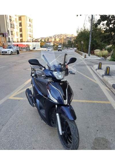 Motocam Kymco People S 200 Ön Cam 2020-2026 Model 38cm Şeffaf Renkli 4mm Sportif