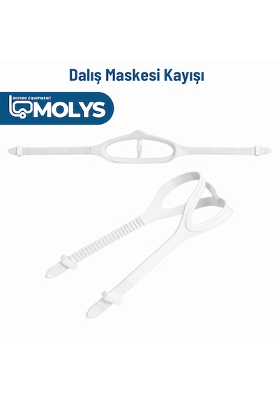 Molys Dalış Maskesi Kayışı Beyaz