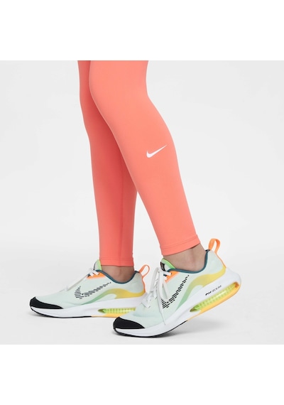 Nike One Dri-fıt Yüksek Belli Turuncu Kız Çocuk Antreman Taytı Turuncu