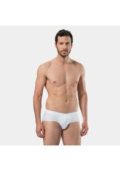Cacharel Erkek Kemerli Slip 1104 Beyaz