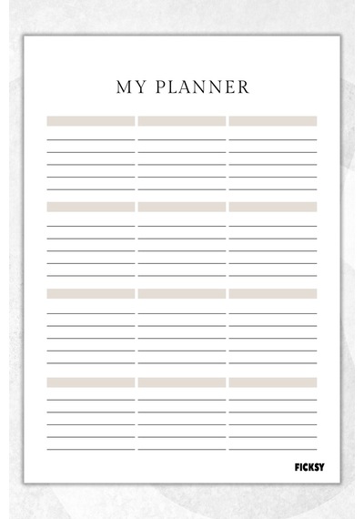 Zamansız Çok Amaçlı Günlük Haftalık Aylık Planlayıcı - A4 Ebat Yapılacaklar - 30 Yaprak - Planner - 4765 Çok Renkli