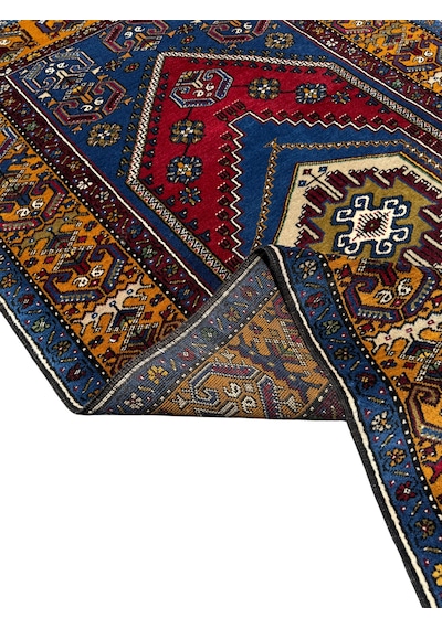 El Dokuma Sıfır Yahyalı Halısı 120x210 Kök Boya %100 Yün Halı Kırmızı