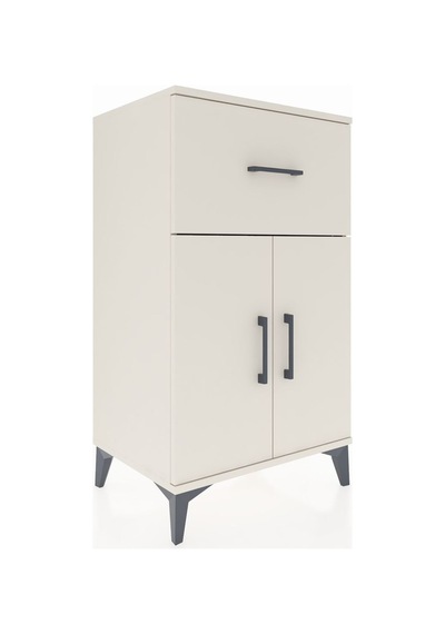 Hyperion Komodin Tek Raflı Tek Çekmeceli 2 Kapaklı 60x44x106 ... Aytaşı