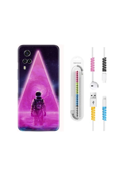 Vivo Y53S Kılıf Rasta Boyun Askılı Astro Purple2 1907