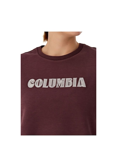 Columbia Csc W Columbia Embroidery Crewneck Kadın Sweatshirt Cs0384 Bordo