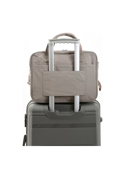 Ss 3027 Unisex Krinkıl Suya Dayanıklı Laptop Bölmeli Çapraz-el Askılı Evrak Ve Laptop Çantası Kum