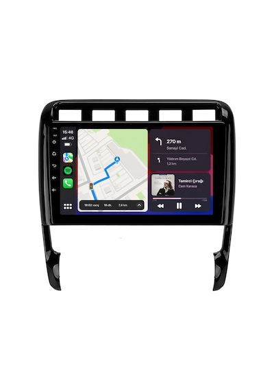 Porsche Cayenne 2003-2010 Android Multimedya Carplay Android Auto Navigasyon Kameralı 4gb Ram 64gb 9"