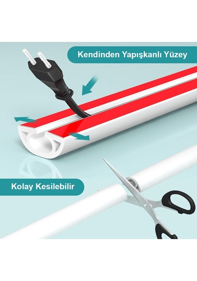 Greentech Esnek Kablo Kanalı Krem / Gt-kk13