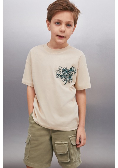Grimelange PERTH Erkek Bej T-Shirt