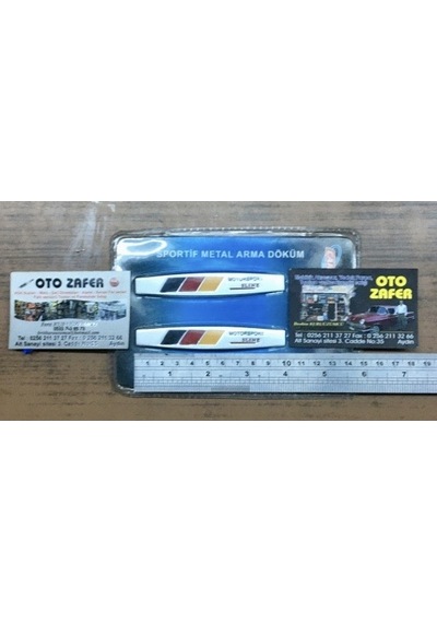 Carub Arma Motorsports S-Line Yazı Metal Grey 2Li