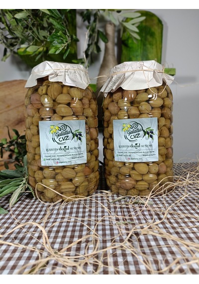 Aydın Yöresi Memecik Cinsi Sofralık Tatlandırılmış Çizik Zeytin 4 KG