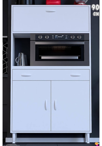 Vio 90 Cm 1 Fırın Veya Mikrodalga Dolabı Çekmeceli Kapaklı Çok Amaçlı Mutfak Dolabı Beyaz Vio 90 Cm 1 Fırın Veya Mikrodalga Dolabı Çekmeceli Kapaklı Çok Amaçlı Mutfak Dolabı Beyaz