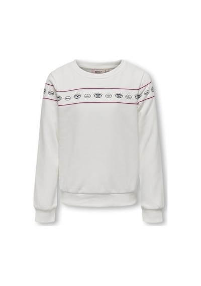 Only Kogellıs Short L/s Eye O-neck Swt Kız Çocuk Turuncu Sweatshirt - 15303568