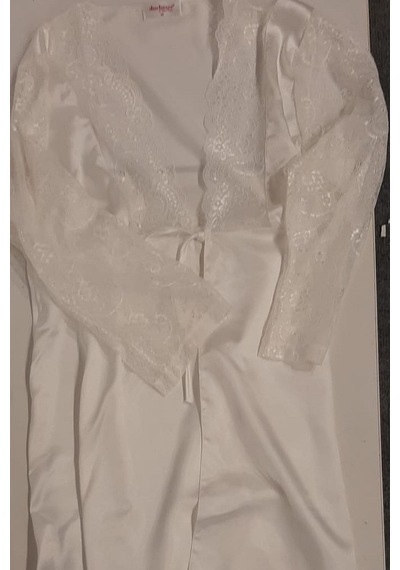 Duchesse 137 Çeyizlik Dantelli Saten 6'lı Set -ekru Ekru
