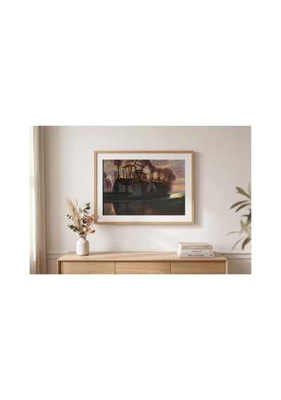 Mondrian Akşamleyin Duivendrecht Yakınlarında Çiftlik Çerçevesiz Poster 21x30 Cm A4 Tablo
