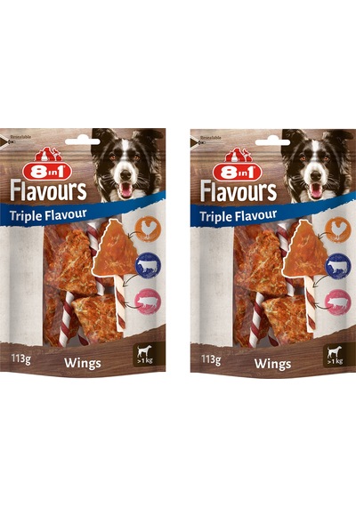 8in1 Flavours Triple Flavour Wings Üçlü Lezzet Kanatları 113 G X 2 Adet