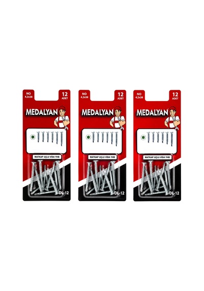 Medalyan Vida Matkap Uçlu 4.2x38 Mm 12 Adet- 12'li Paket 4.2 x 38
