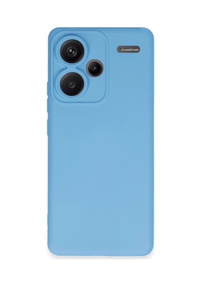 Xiaomi Redmi Note 13 Pro Plus Kılıf Nano İçi Kadife Silikon - Mavi -