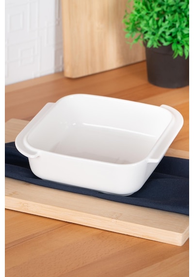 Acar Bianco Perla Kare Fırın Kabı - 19.5 Beyaz