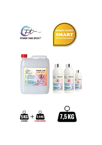 7.5 Kg Hobby Epoxy Smart/şeffaf Epoksi Reçine İnce Döküm Hobi Epoksi 0.25 KG