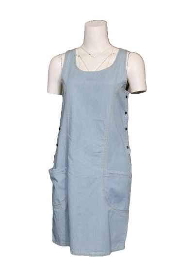 Vigoss Kadın Denim Elbise 16472-70345 Koyu Mavi