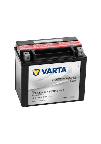 Varta Powersports Agm Ytx12-bs 12v10ah 150a Akü