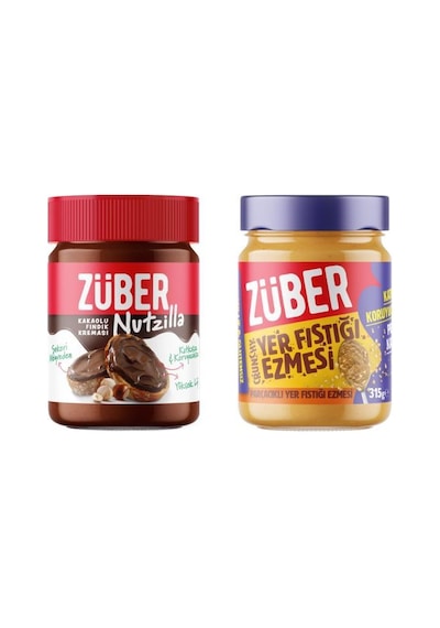 Crunchy Yer Fıstığı Ezmesi 315g + Nutzilla Kakaolu Fındık Kreması 315g