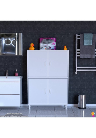 Eliusta Nuve Geniş Depolama Alanlı Dolap 100 Cm Banyo/mutfak Çok Fonksiyonlu 100x138x32,5 Cm Saklama Dolabı Beyaz Eliusta Nuve Geniş Depolama Alanlı Dolap 100 Cm Banyo/mutfak Çok Fonksiyonlu 100x138x32,5 Cm Saklama Dolabı Beyaz